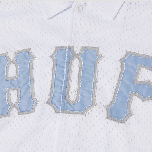 HUF Arch Mesh Button Up White