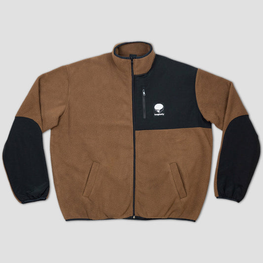 Baglady Zip Up Fleece Tawny Brown