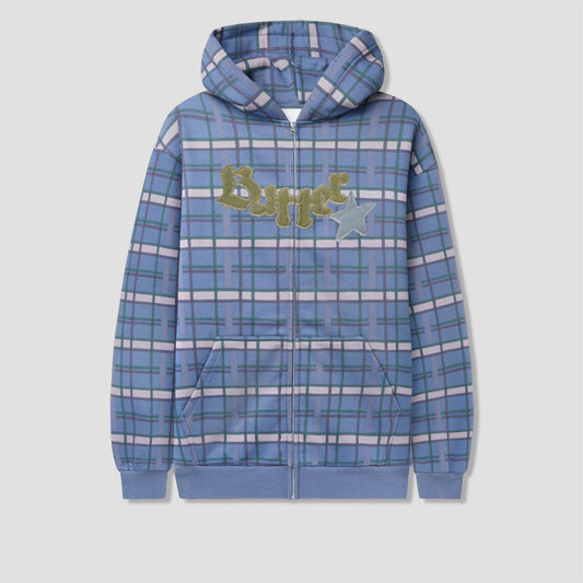 Butter Goods Edge Applique Zip-Thru Hood Plaid