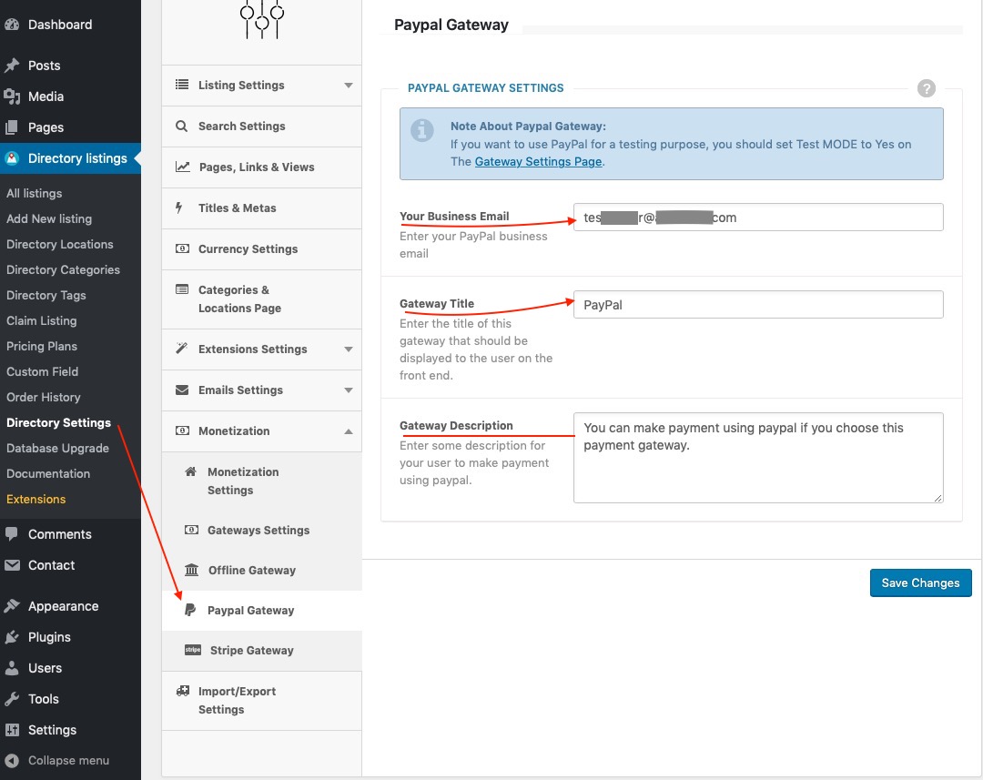 Configuring PayPal Gateway Configuring PayPal Gateway