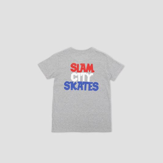 Slam City Classic Scale Logo Kids T-Shirt Heather