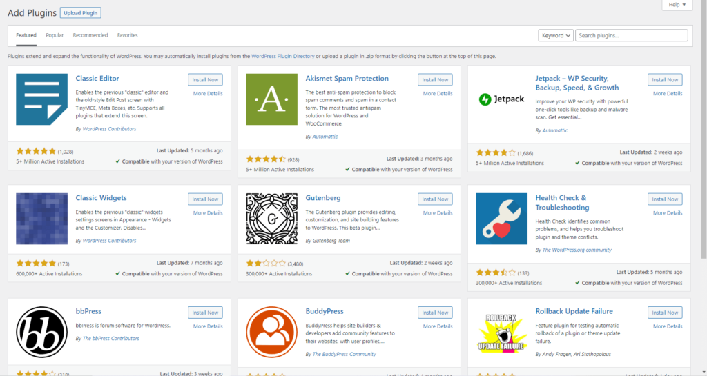 WordPress plugins