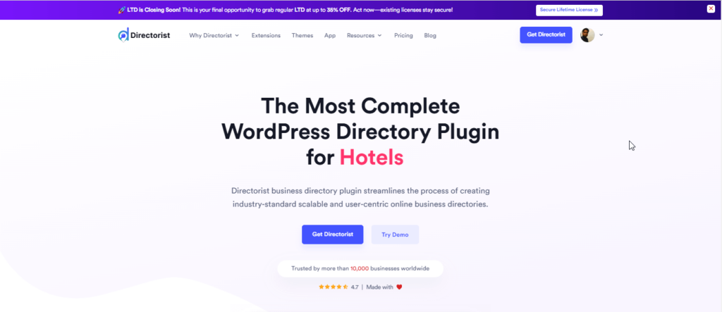 Directory website builder