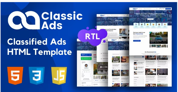 Best Classified Website Templates- ClassicAds