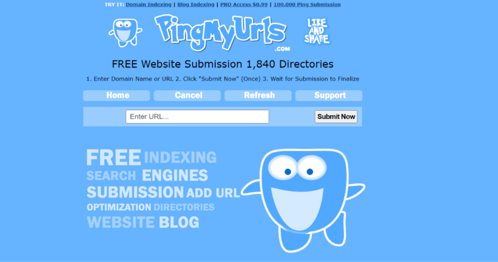 Free Ping Submission Sites